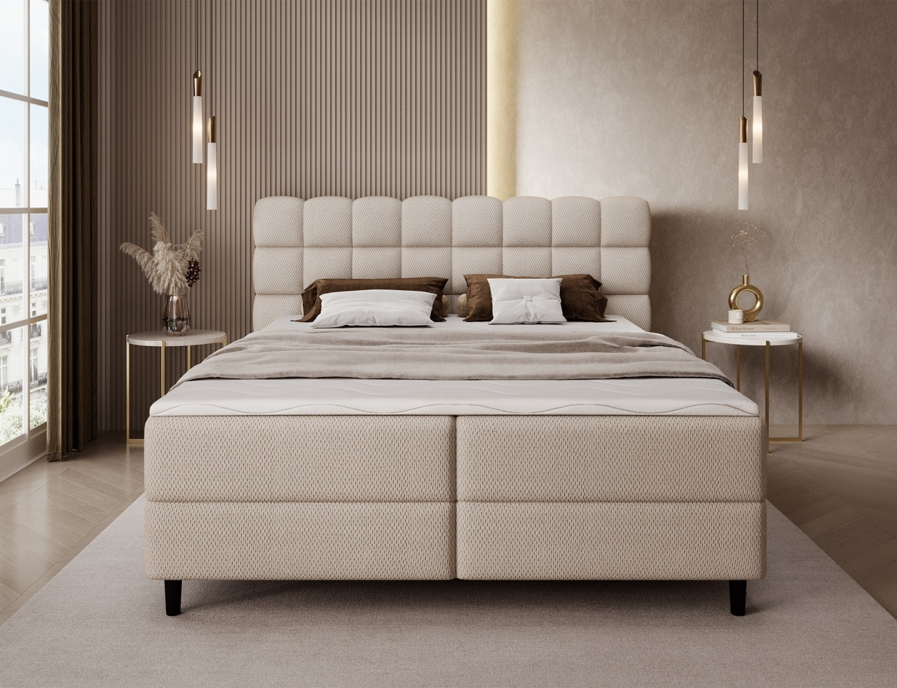 Pat boxspring Camma 140x200 cm Royal 01 - 3 | YEO