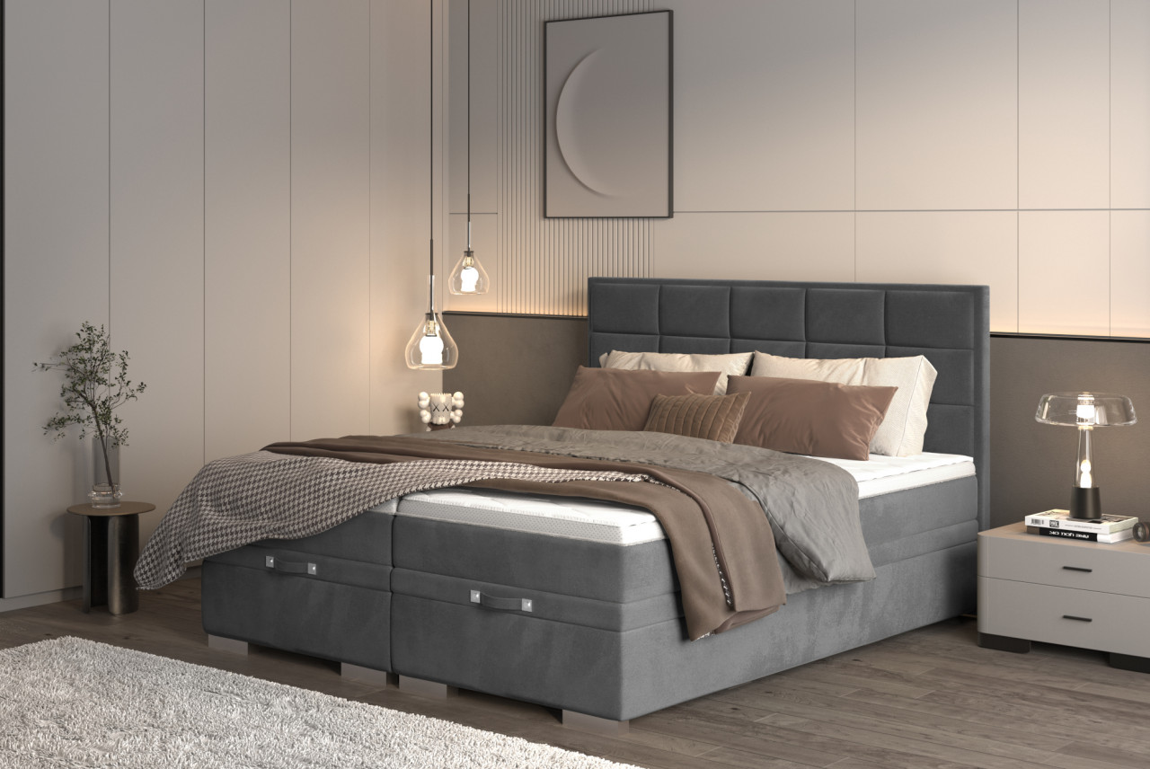 Pat tapitat boxspring Gemma 140x200 cm