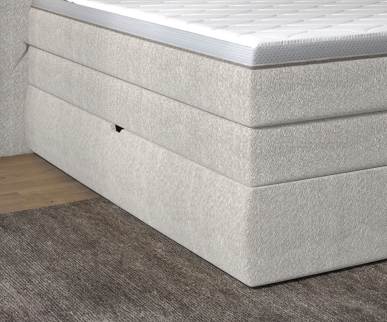 Pat tapitat boxspring Lungo 160x200 cm - 3 | YEO