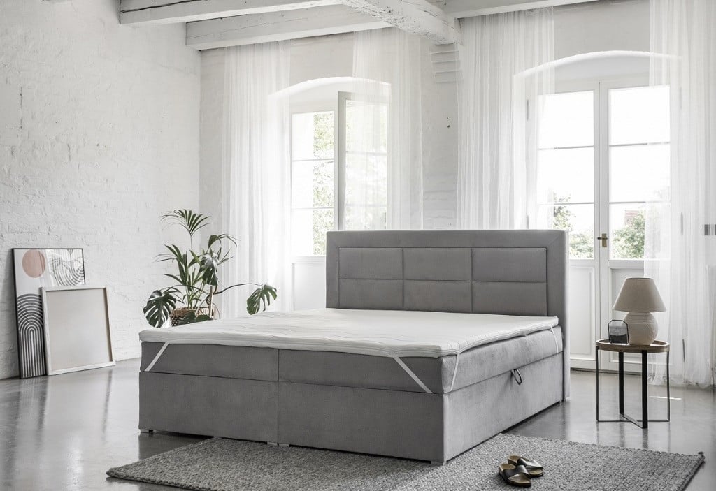 Pat tapitat boxspring Vivre – 140/200 cm - 4 | YEO