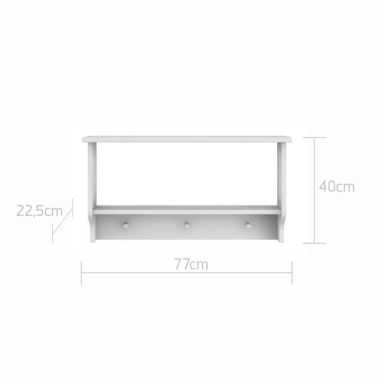 Raft elegant Ines alb L77 cm - 1 | YEO