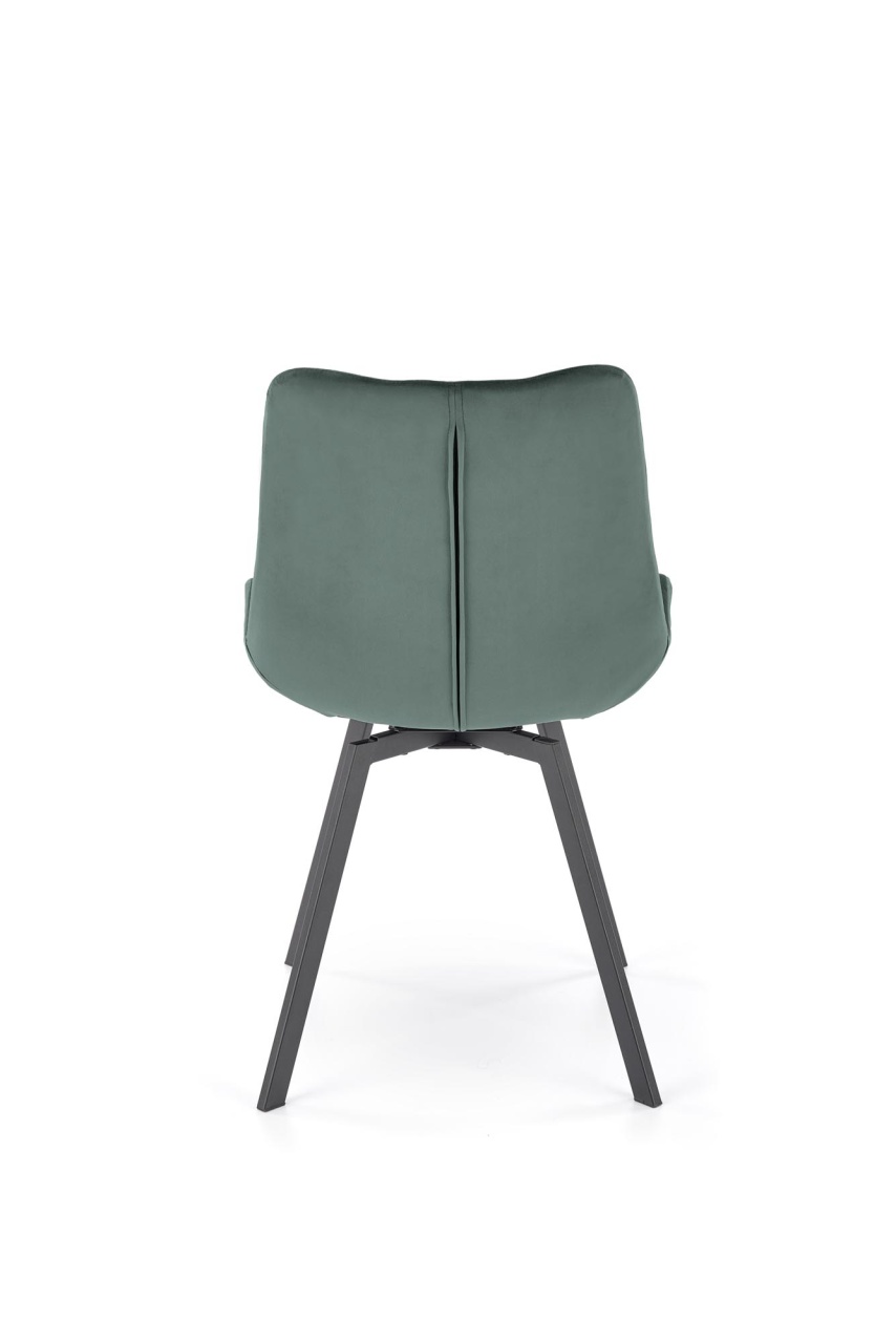 Scaun catifea K519 velvet verde - 2 | YEO