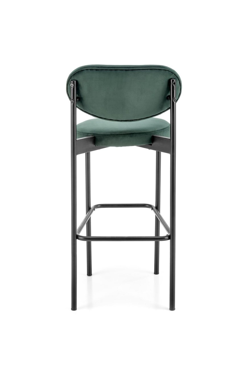 Scaun de bar H-108 velvet verde - 2 | YEO