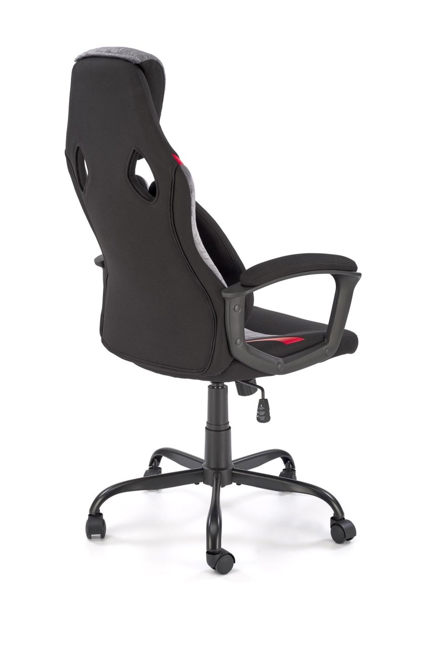 Scaun de birou Jensen negru/gri/rosu H125 cm JENSEN office chair, black / grey / red - 2 | YEO