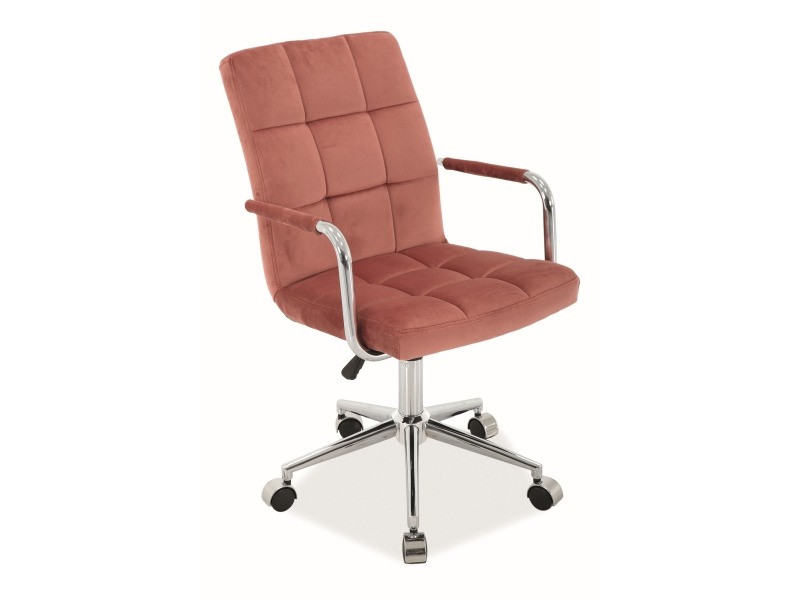 Scaun de birou Q-022 velvet roz Blu52