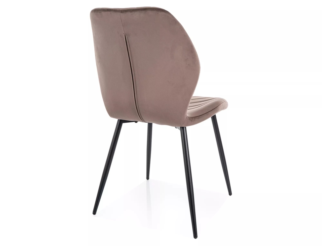 Scaun Mike velvet cappuccino/negru Blu38 - 1 | YEO