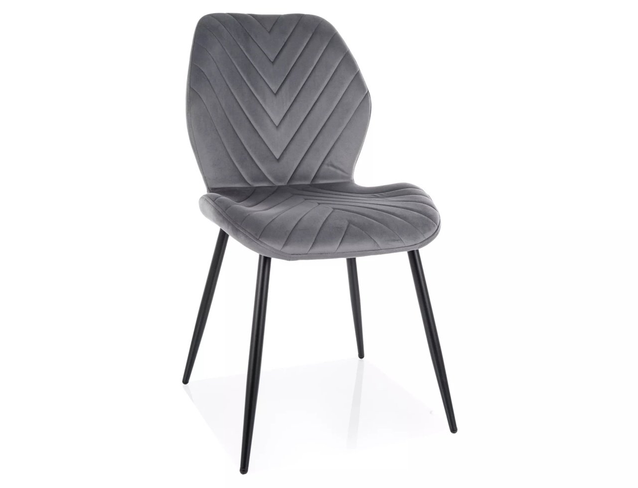 Scaun Mike velvet gri/negru Blu14