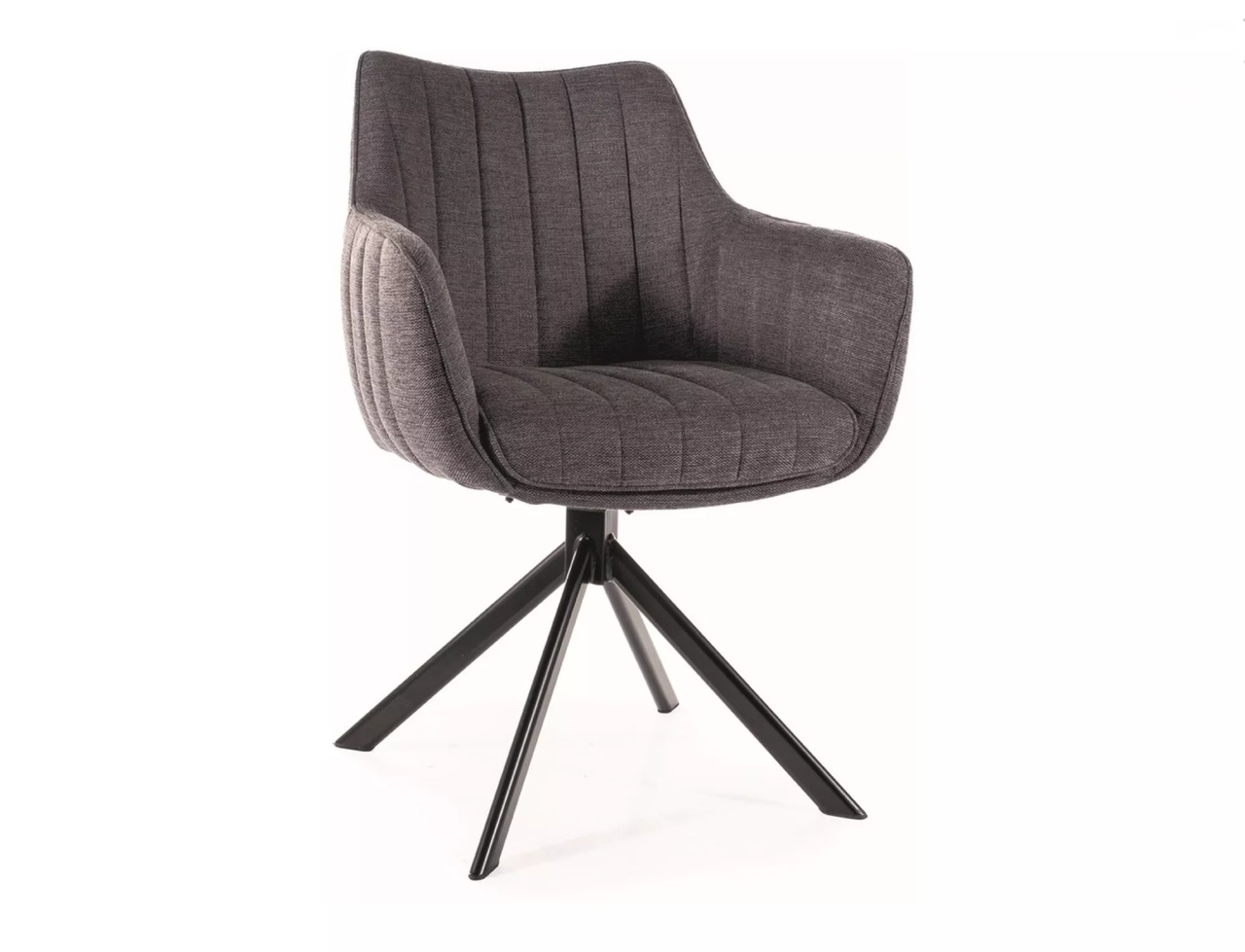 Scaun rotativ Azalia gri inchis/negru Brego18