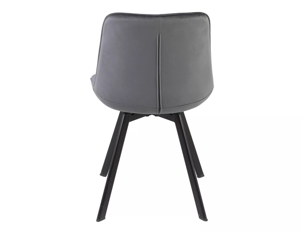 Scaun rotativ Monti velvet gri/negru Blu14 - 4 | YEO
