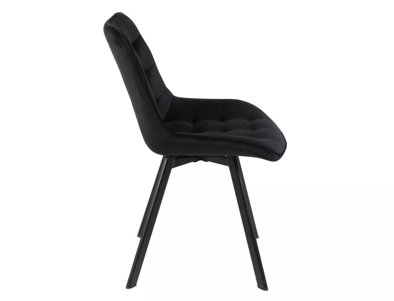 Scaun rotativ Monti velvet negru/negru Blu19 - 4 | YEO