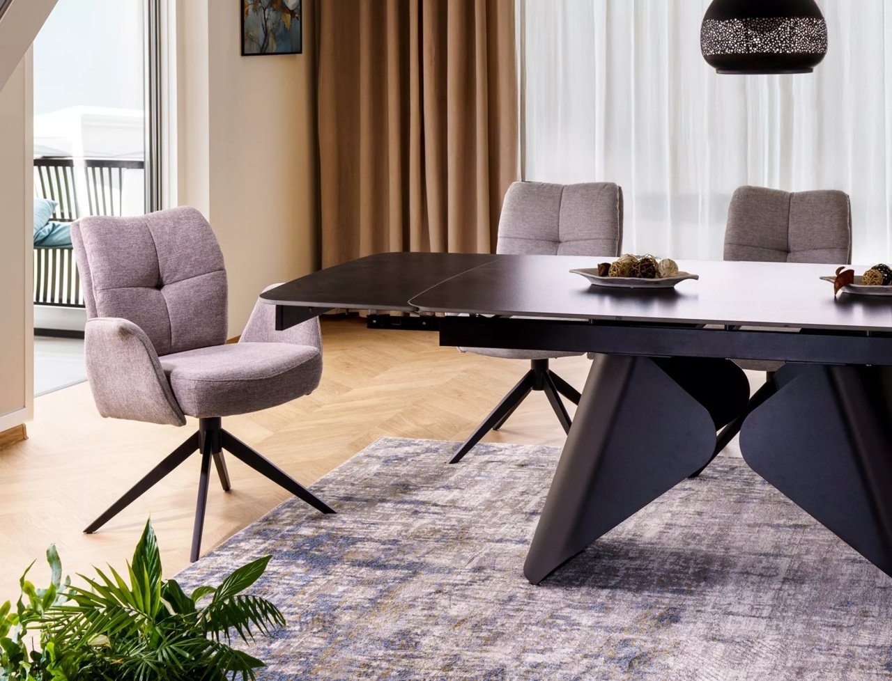 Scaun Wing Brego 02 gri deschis/negru - 4 | YEO