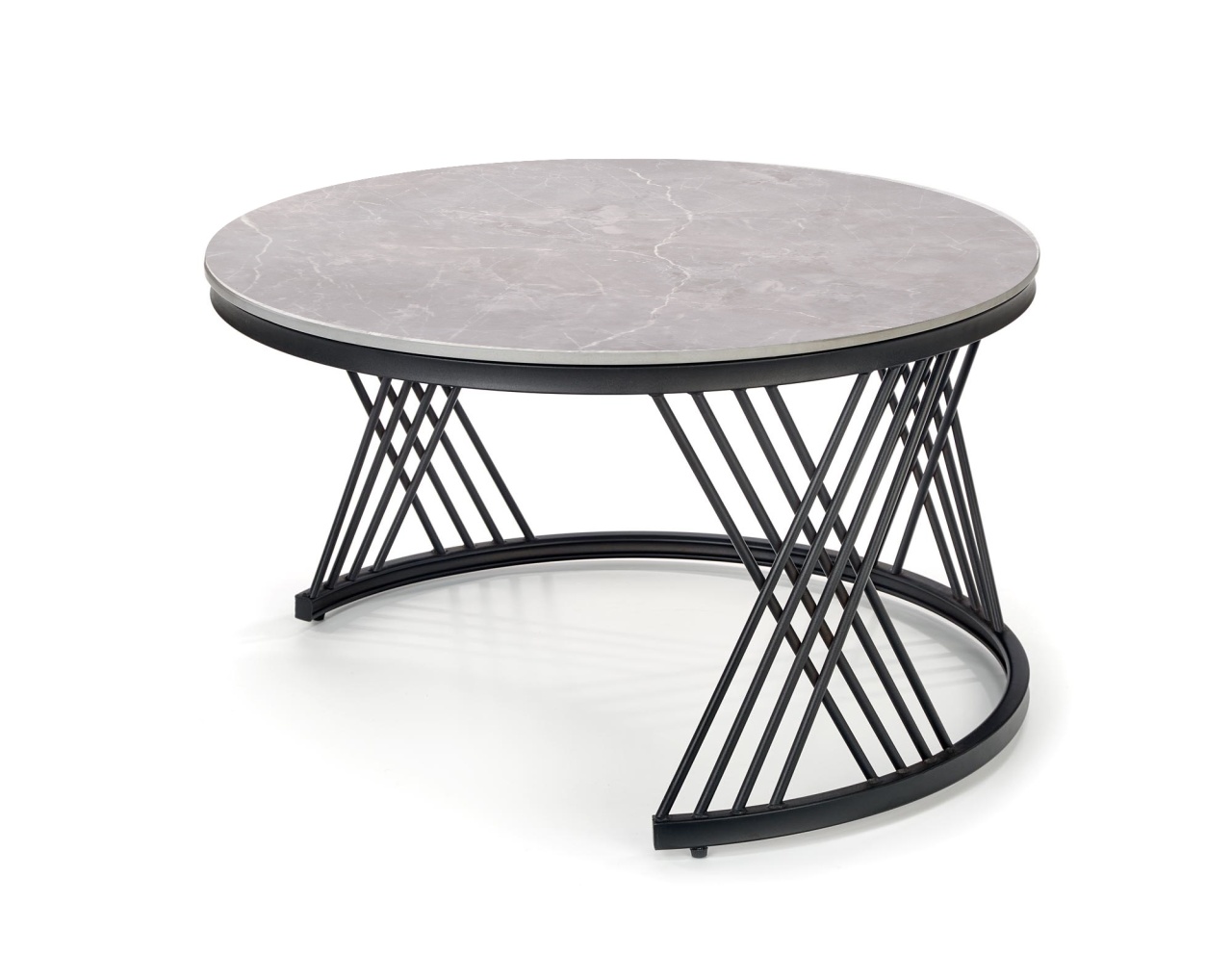 Set 2 mese de cafea Flamingo marmura gri/negru - 4 | YEO