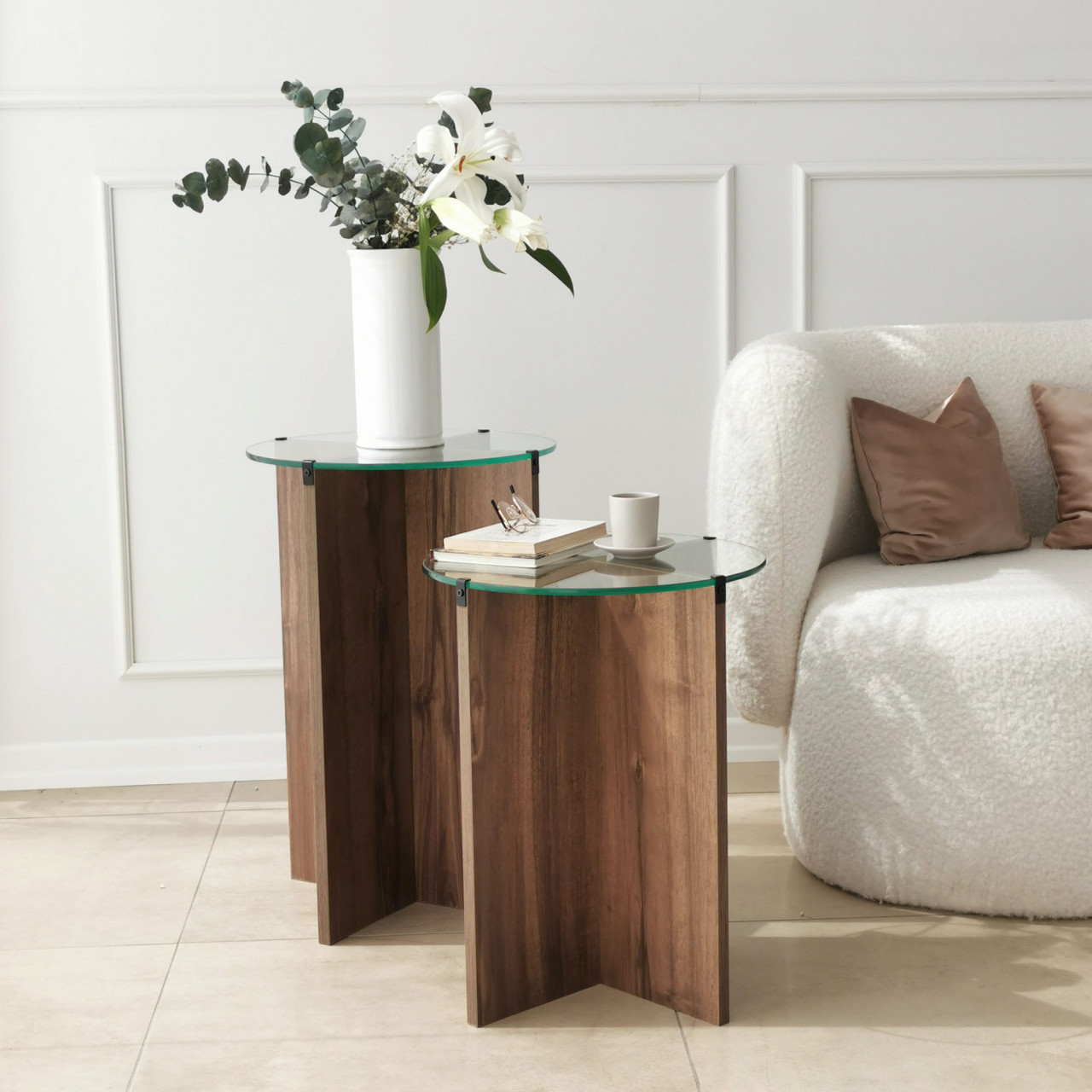 Set mase de cafea (2 bucati) Lily nuc