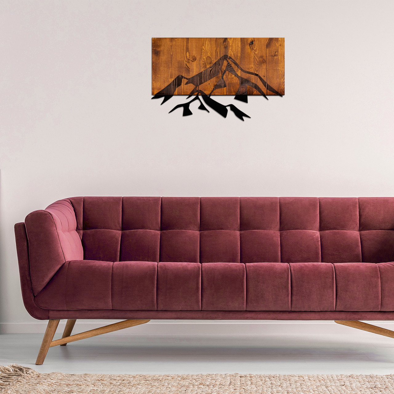 Accesoriu decorativ de perete din lemn Dag 1