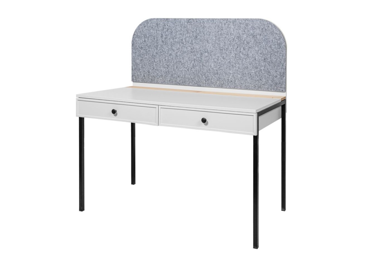Birou pentru copii Lumi alb L120 cm - 4 | YEO
