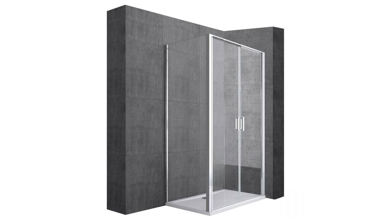 Cabina dus Quest silver - 80x100 cm - 1 | YEO