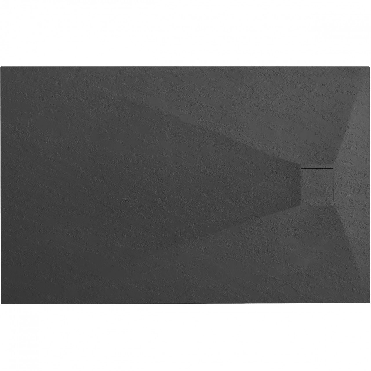 Cadita pentru dus Magnum neagra 120x90