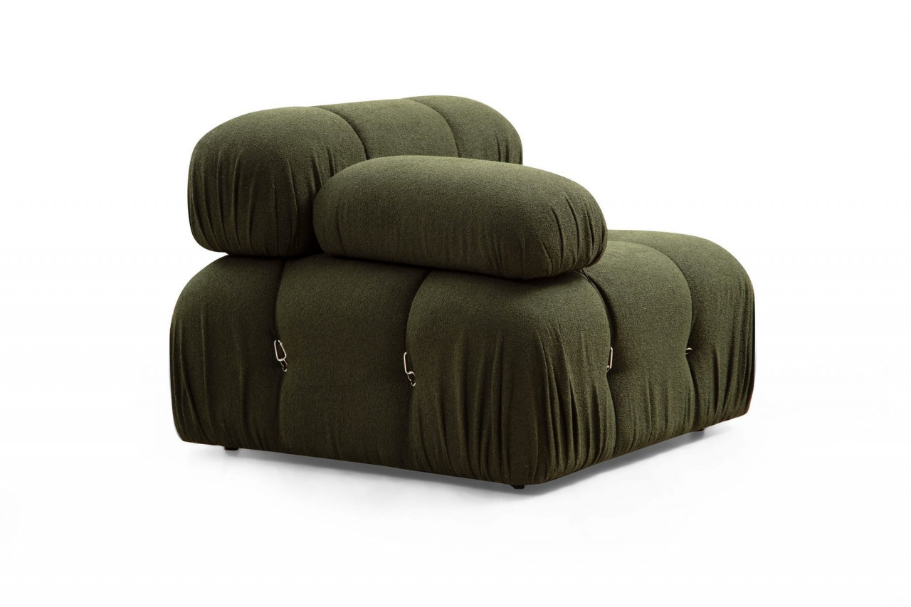 Canapea 1 loc Bubble verde pe stanga (modul)