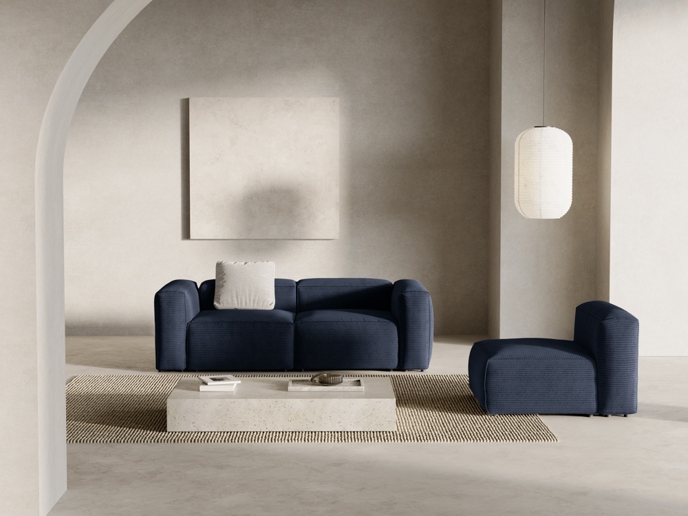 Canapea 2 locuri Bergamo velur reiat L224 cm
