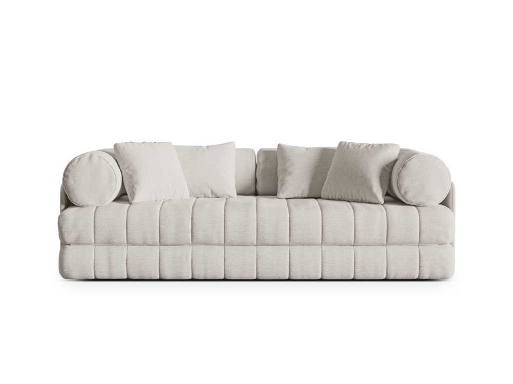 Canapea extensibila 3 locuri Kemi boucle L206 cm - 1 | YEO