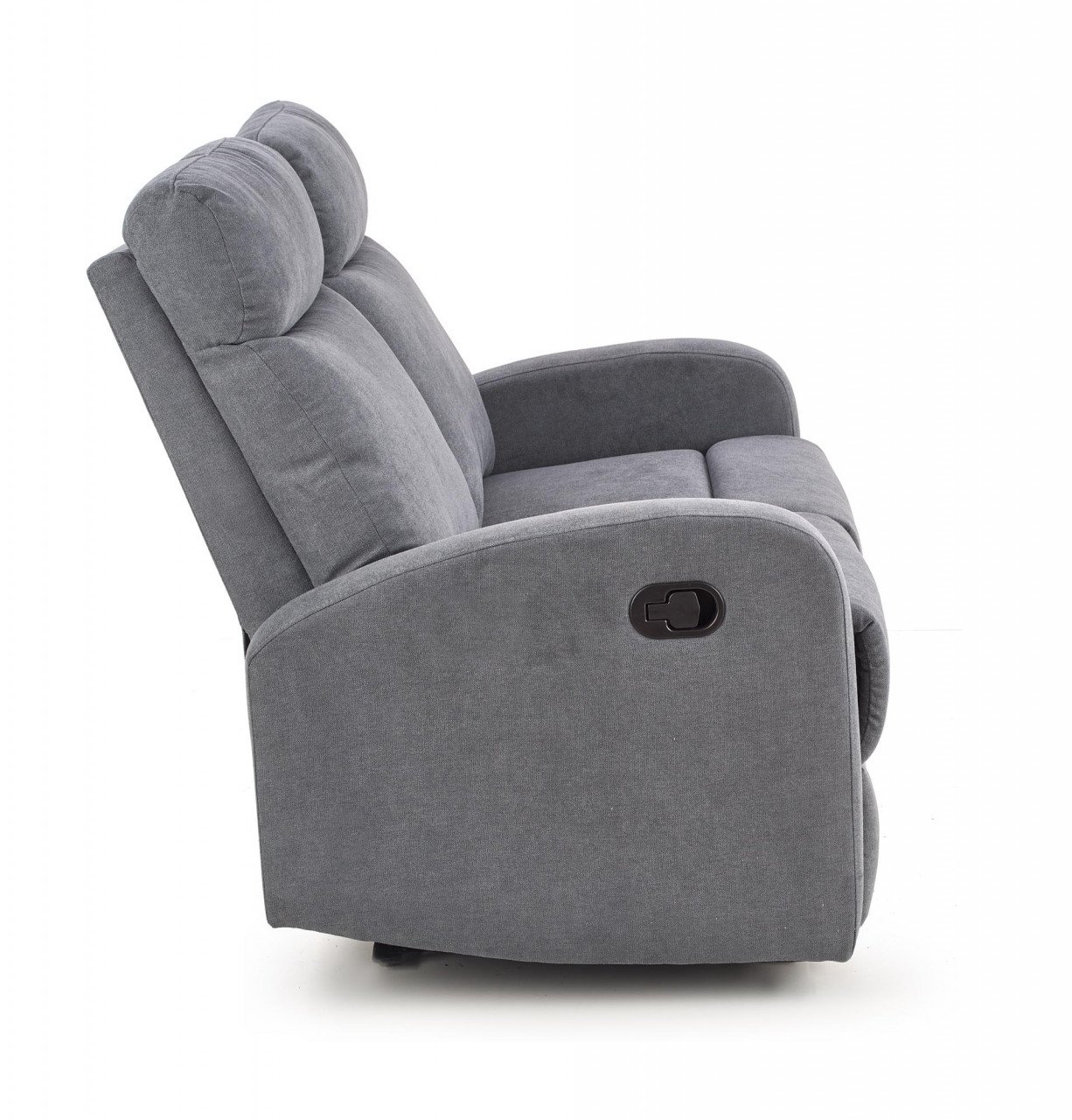 Canapea recliner Oslo 2 stofa gri inchis H100 cm - 4 | YEO