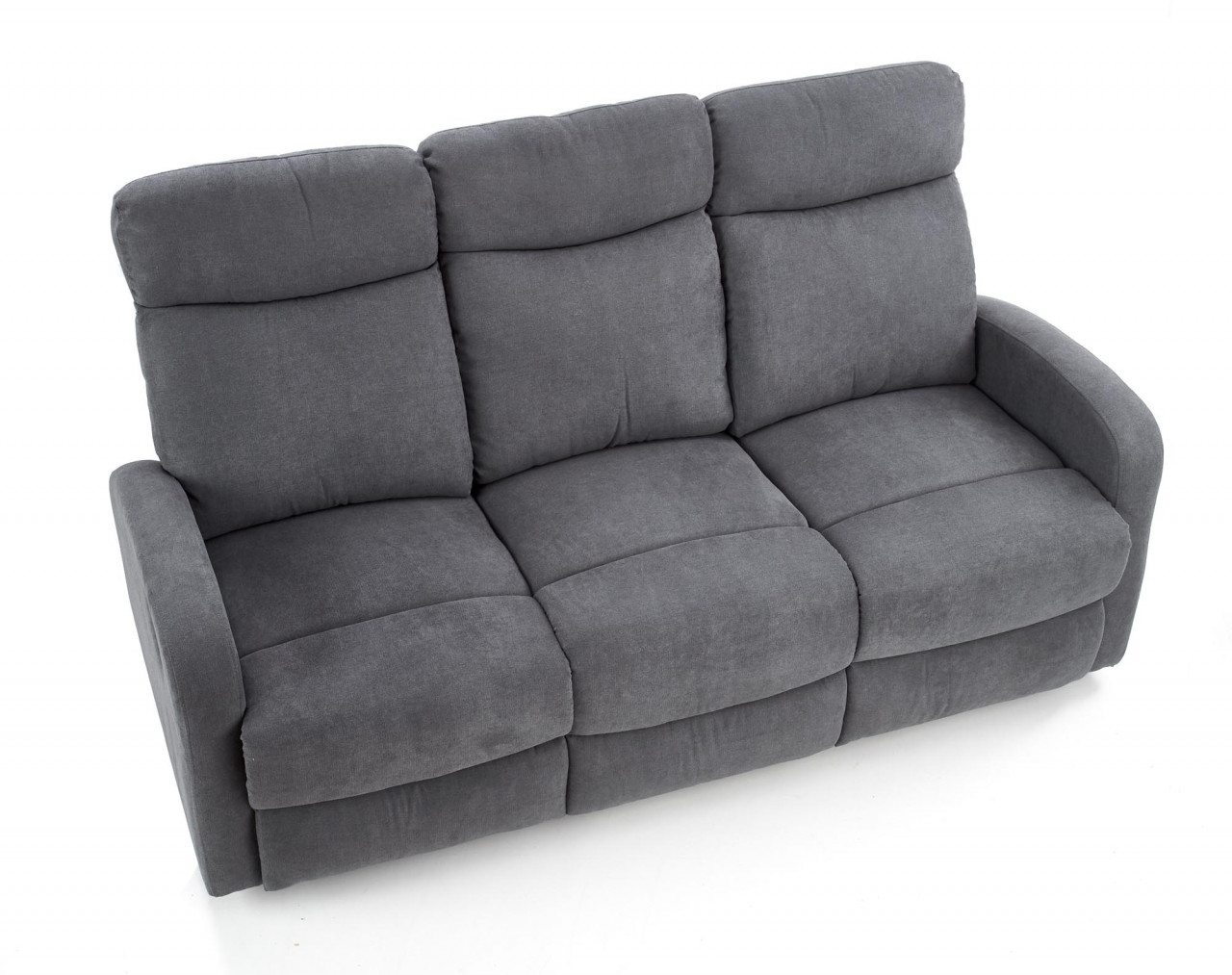 Canapea recliner Oslo 3S stofa gri inchis H100 cm - 2 | YEO