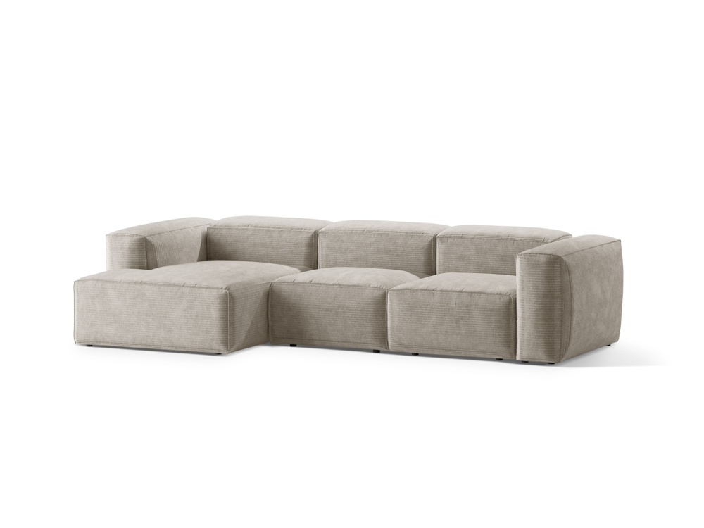 Coltar 3 locuri Bergamo velur reiat L304 cm - 2 | YEO