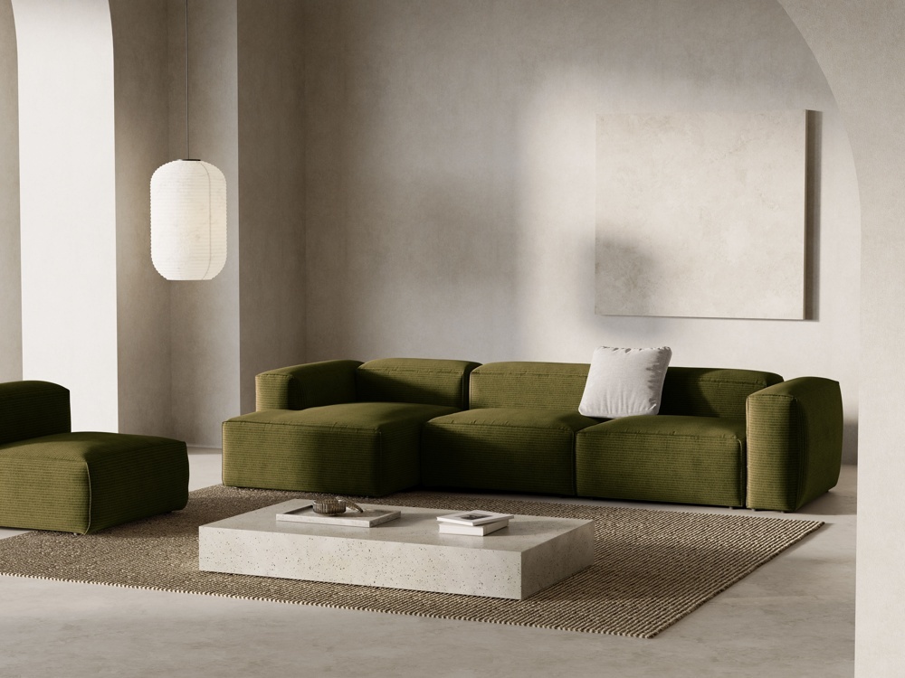 Coltar 4 locuri Bergamo velur reiat L344 cm