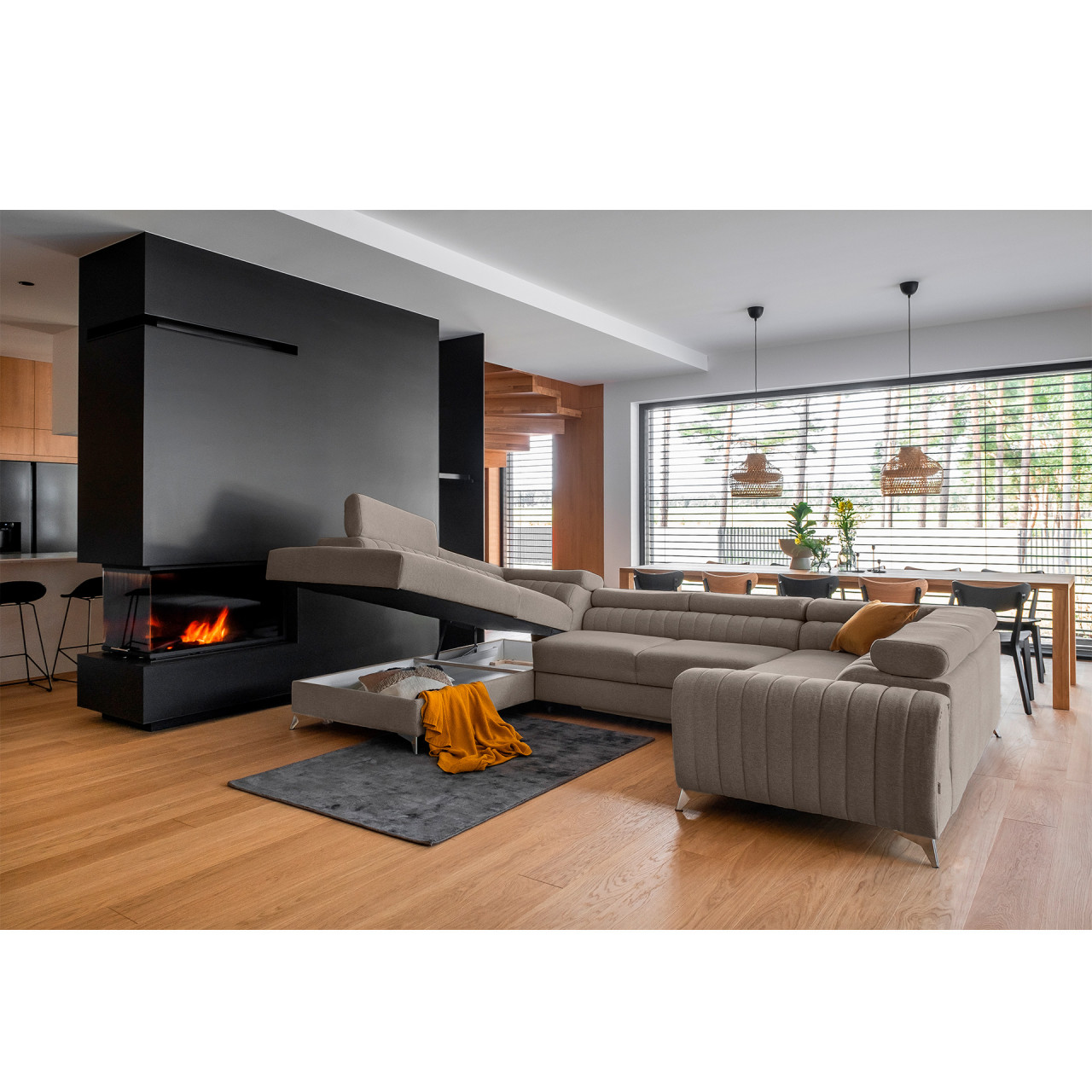 Coltar extensibil Louis pe stanga Poco 7 - 4 | YEO