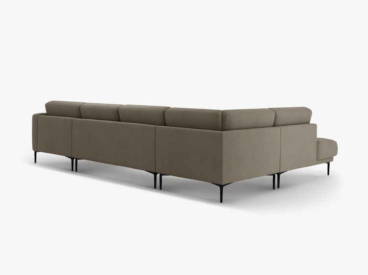 Coltar panoramic Bemy 7 locuri catifea Salvador L373 cm - 1 | YEO