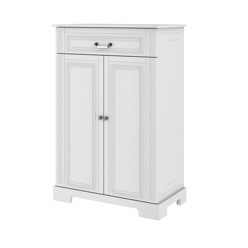 Comoda eleganta Ines alb H125 cm