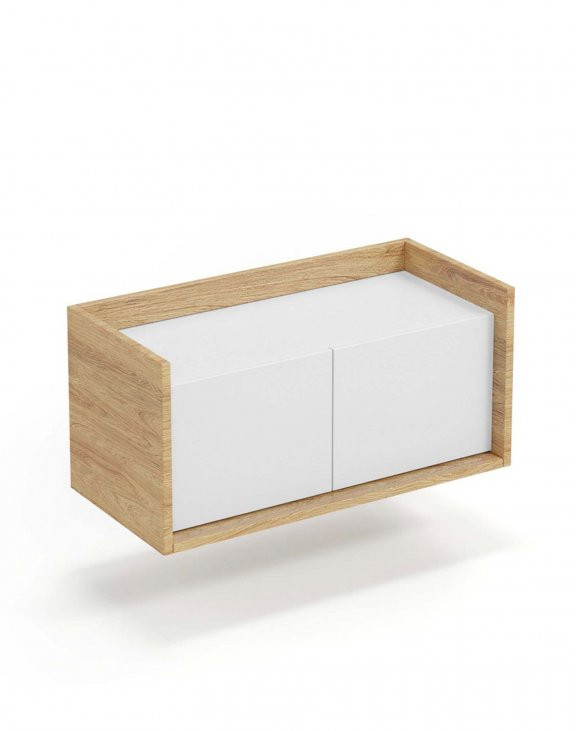 Corp modular Mobius 2D natur/alb – H36 cm