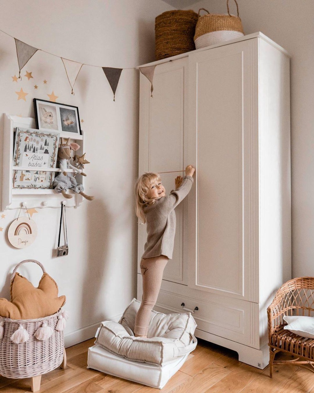 Dulap elegant Ines alb H193 cm - 4 | YEO