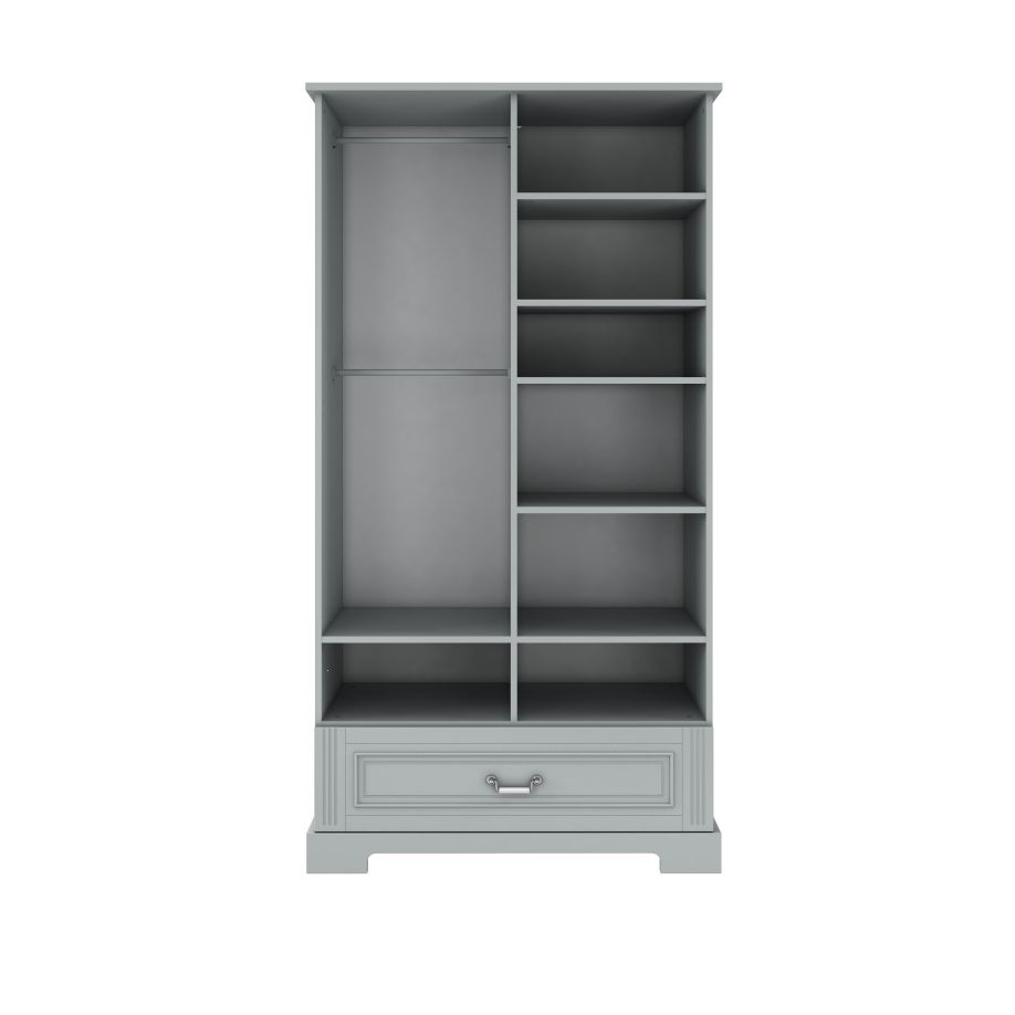 Dulap elegant Ines gri H193 cm - 1 | YEO