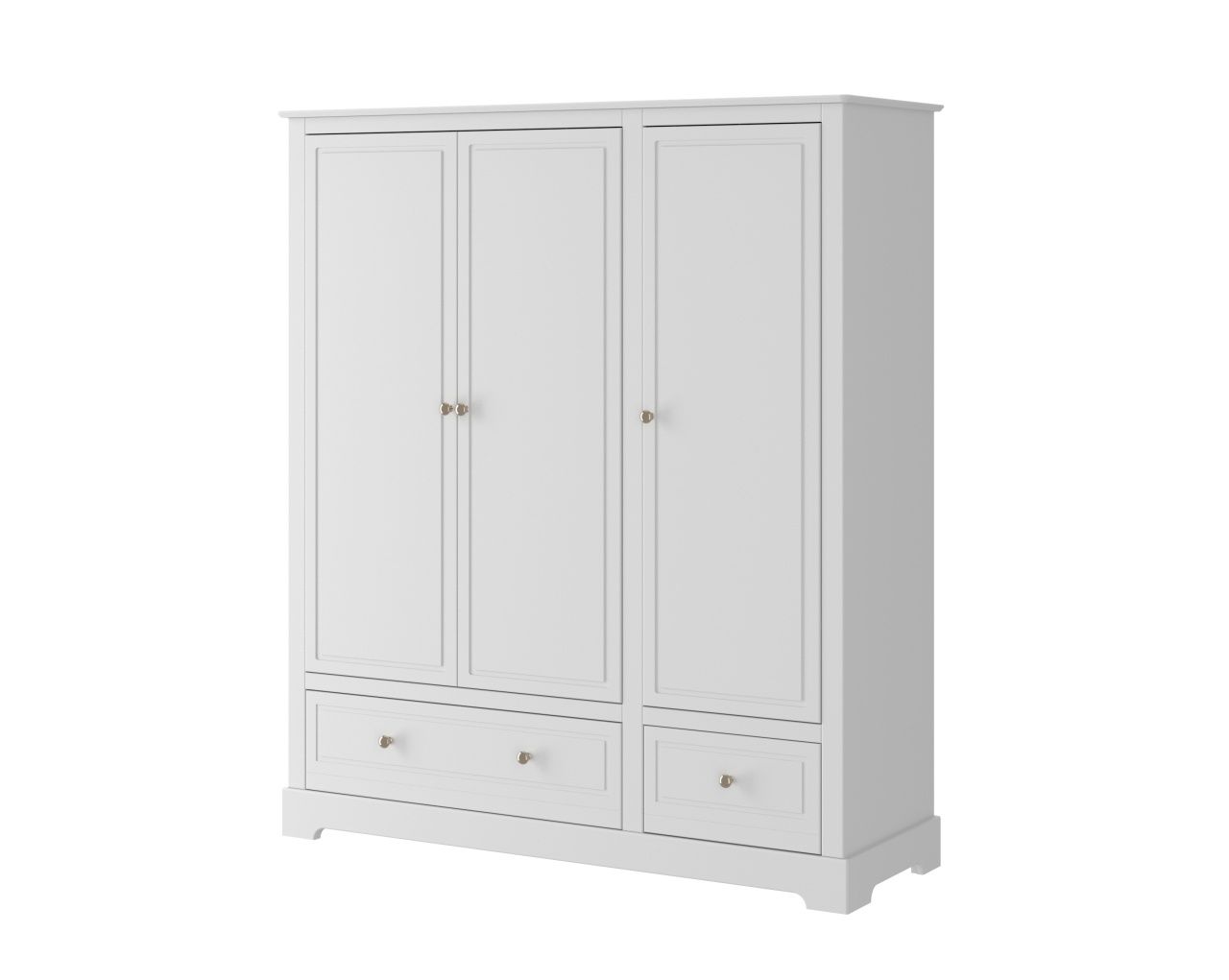 Dulap Marylou alb cu 3 sertare H174,5 cm