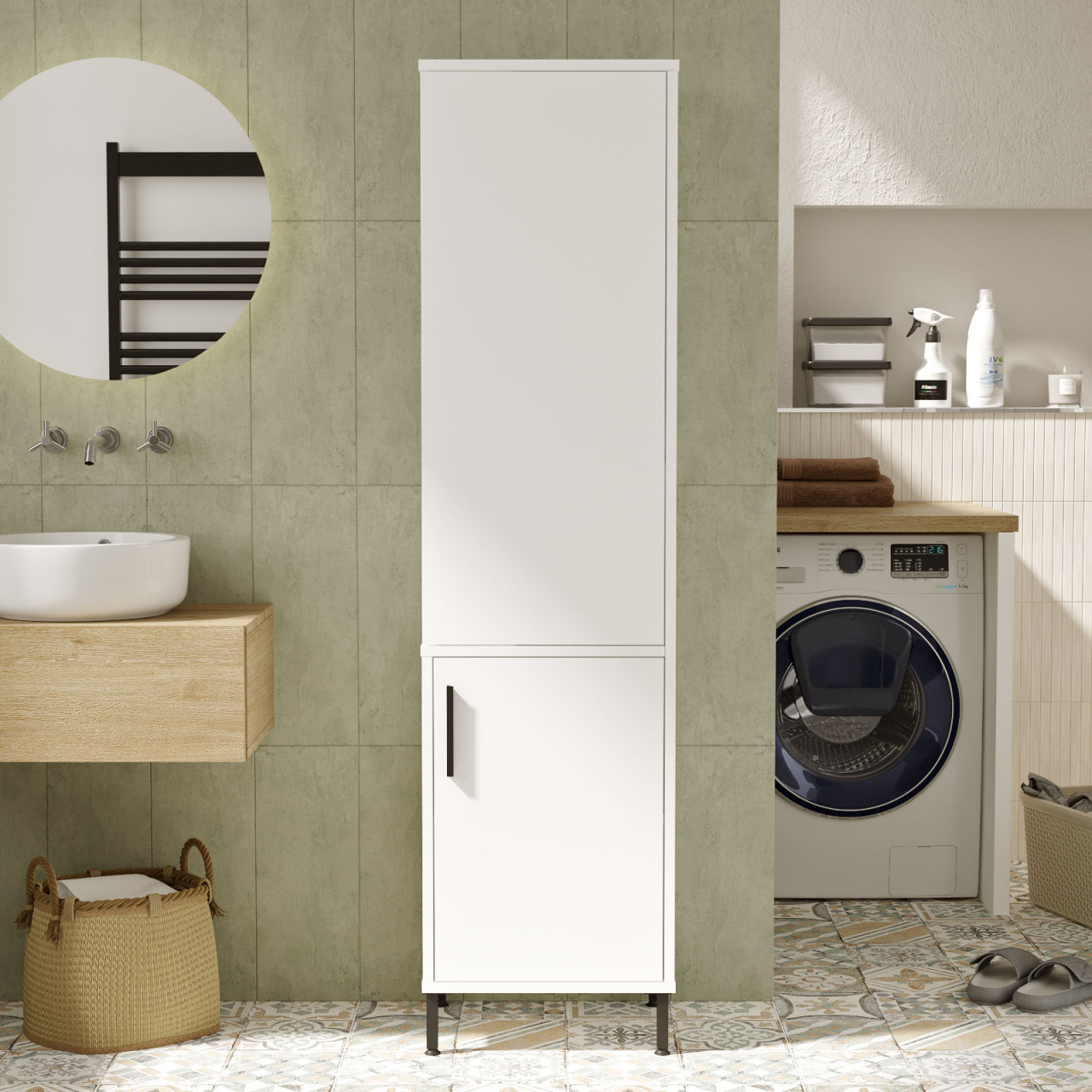 Dulap MDF multifunctional VI1-W L45 cm - H 173,6 cm
