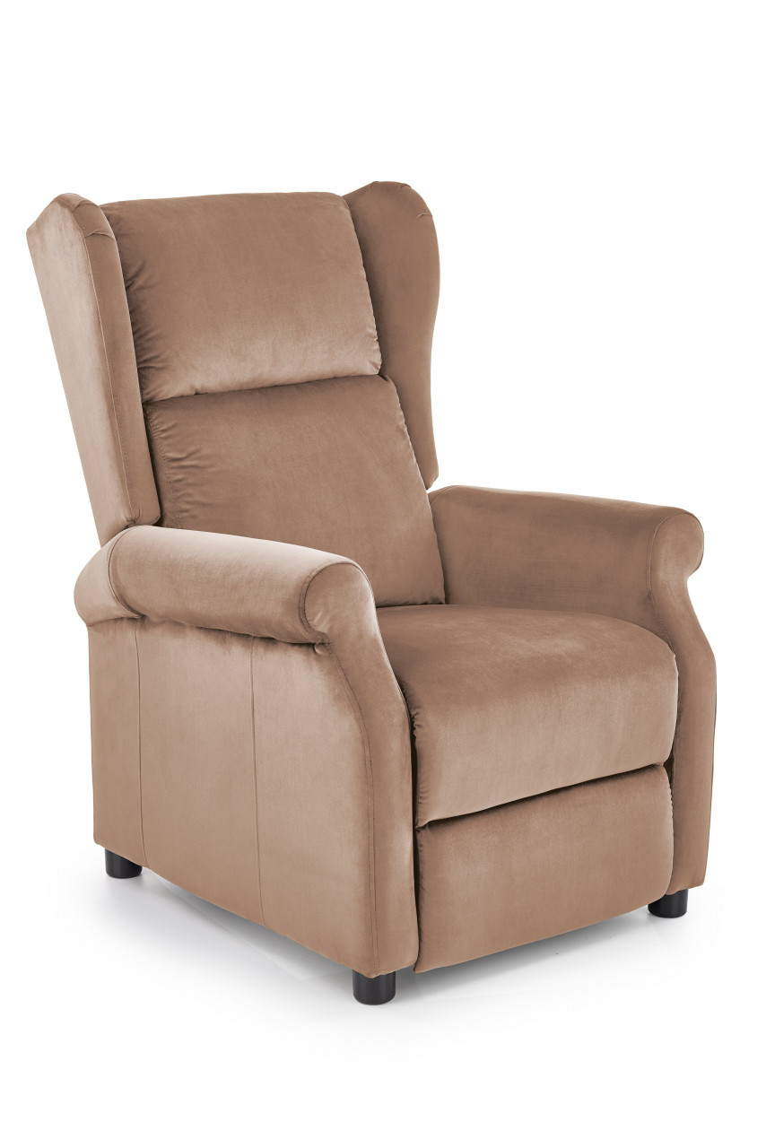 Fotoliu recliner Agustin 2 velvet bej H107 cm