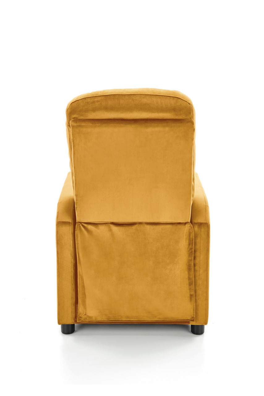 Fotoliu recliner Felipe 2 velvet mustariu H103 cm - 3 | YEO