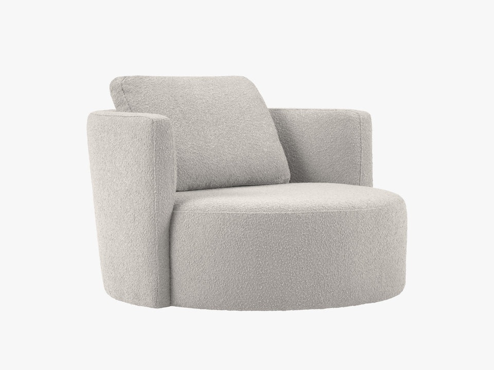 Fotoliu rotativ Bliss boucle L112 cm