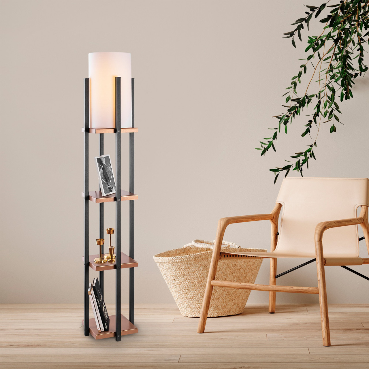 Lampadar 7113 - Black, Copper