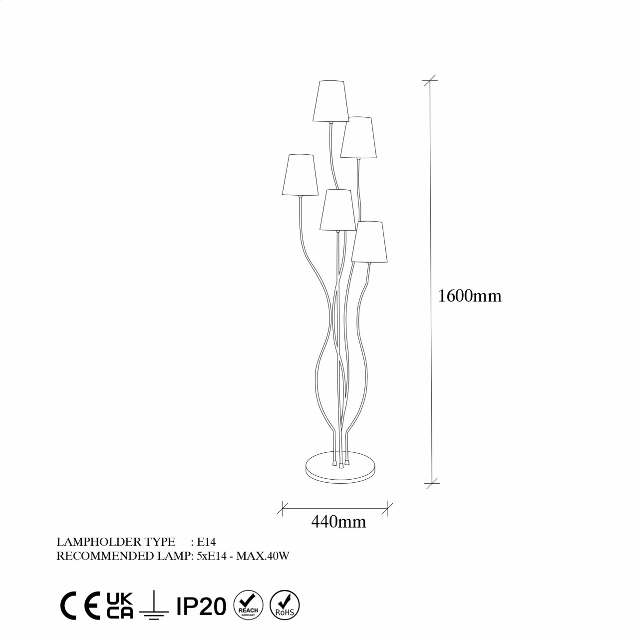 Lampadar Bonibon - 13234 - 6 | YEO