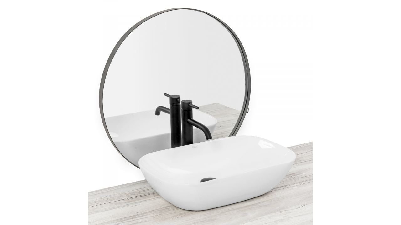 Lavoar Claudia Alb ceramica sanitara - 51cm - 2 | YEO