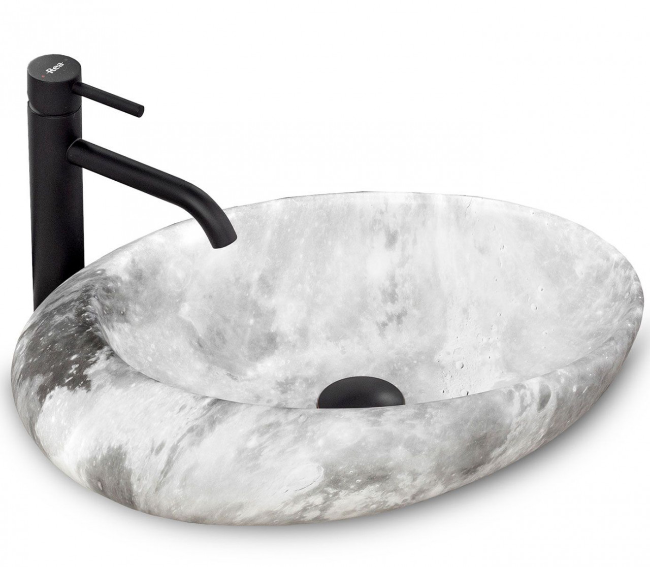 Poze Lavoar Roxy Marmura Gri ceramica sanitara - 49 cm homewish.ro