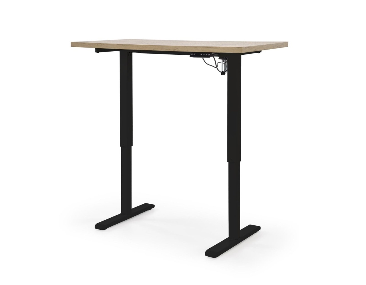 Masa de birou cu functie de reglare a inaltimii B54 stejar artizan/negru L120 cm - 1 | YEO