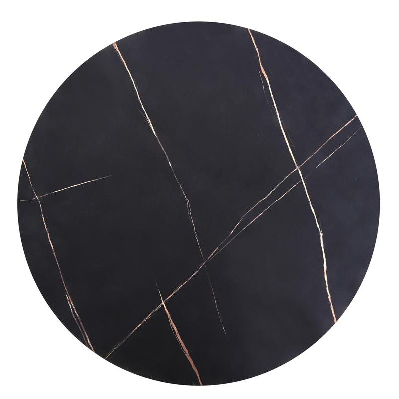 Masuta cafea Antica marble negru – H36 cm - 4 | YEO