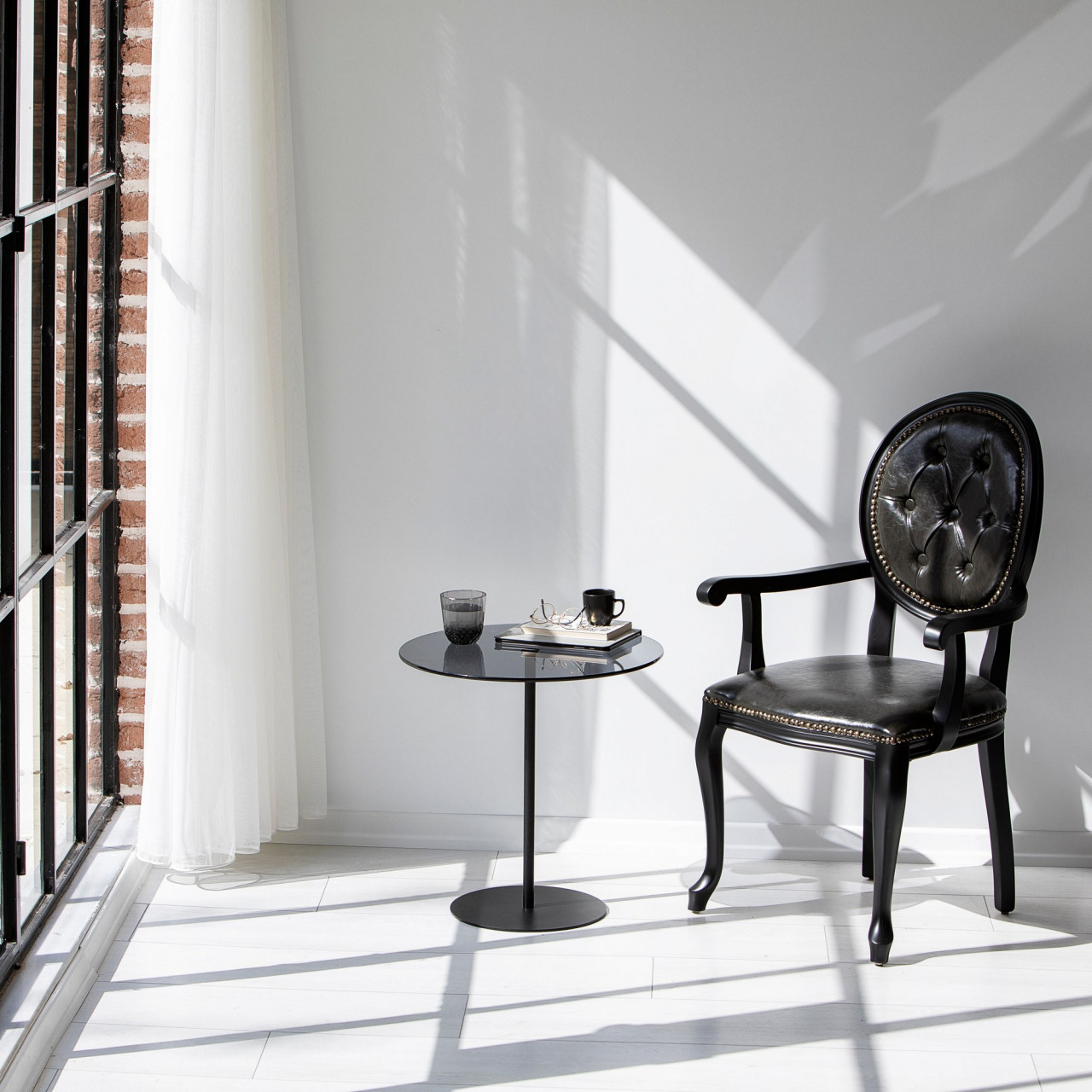 Masuta de cafea Chill-Out negru / gri inchis
