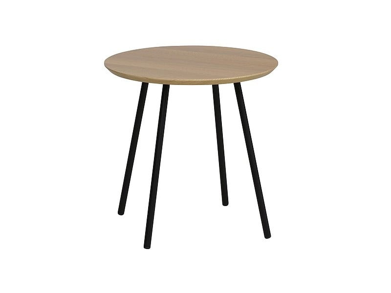 Masuta de cafea Pam B stejar/negru Ø40 x h40 cm