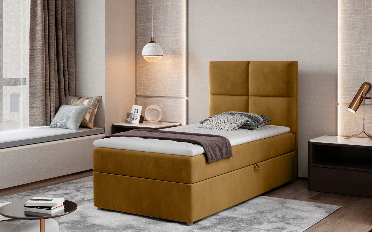 Pat boxspring Rivia 90x200 cm Monolith 48