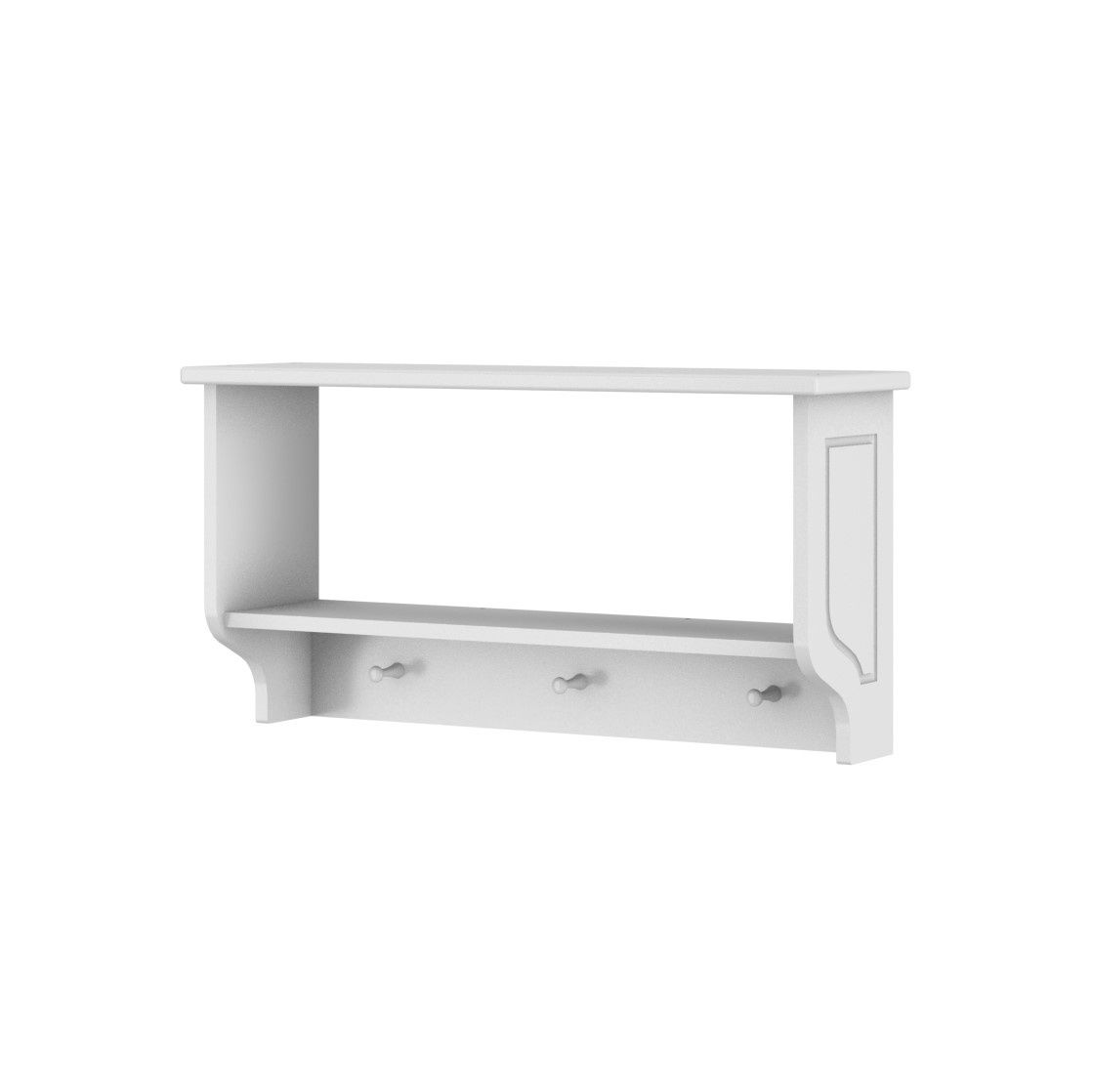 Raft elegant Ines alb L77 cm