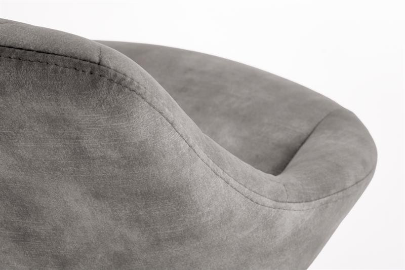 Scaun de bar H102 velvet gri - 4 | YEO